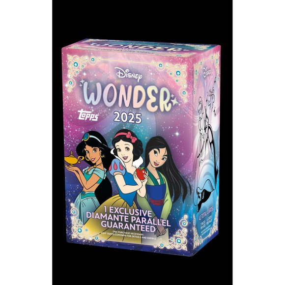 Disney Wonder 2025 Topps Trading Cards Box 42 Cards Princess Guaranteed - Picture 1 of 8